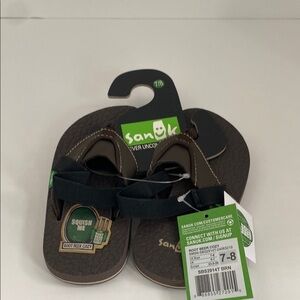 Sanuk Kids Brown Sandals size 7/8